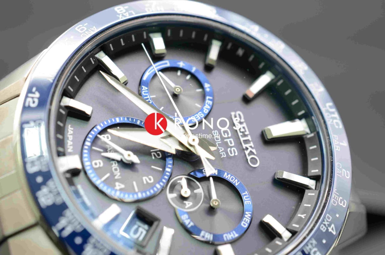 Seiko Seiko Astron GPS Solar SSH001J1 мужские часы черный циферблат на запястье